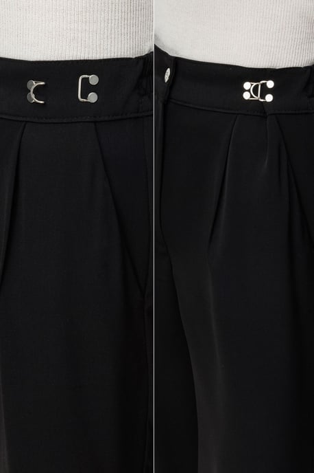 Hochtaillierte Weitbein-Hose mit Accessoire-Detail - Image 5
