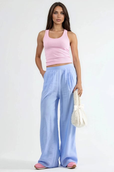 Hosen mit weitem Schnitt und Falten - Image 4