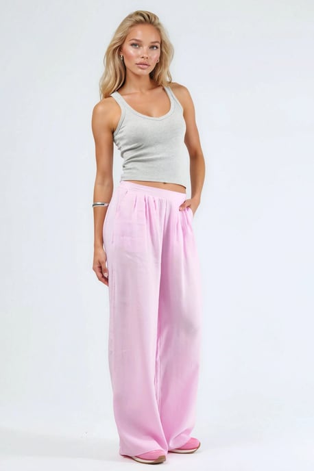 Weite, gefaltete Hose - Image 4