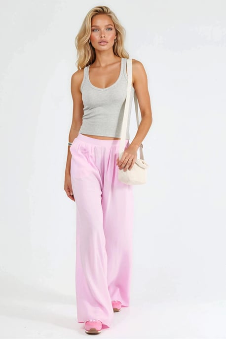 Weite, gefaltete Hose - Image 5