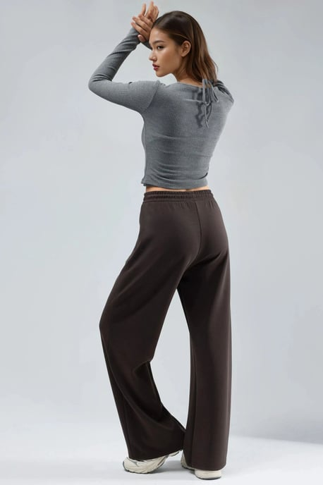 Hochtaillierte weite Modal-Hosen - Image 2