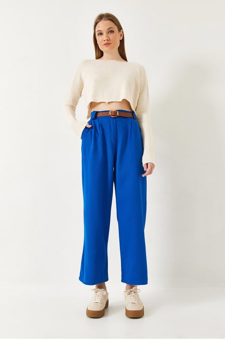 Hosen mit weitem Bein und Gürtel - Image 3