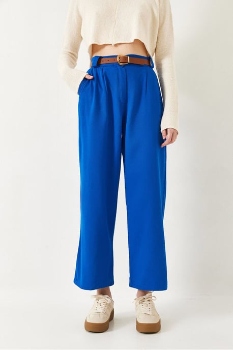 Hosen mit weitem Bein und Gürtel - Image 4