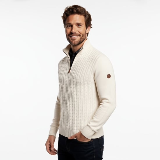 Norlund Strickpullover Selt Weiß - Image 4