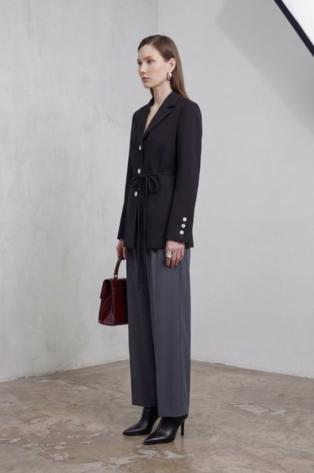 Blazerjacke mit Bindeband aus Krepp - Image 6