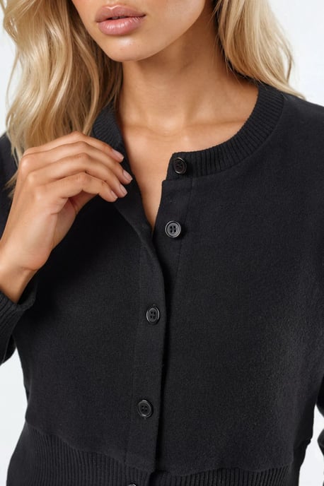 Lässige Kurzjacke mit Rundhalsausschnitt und Knöpfen - Image 6