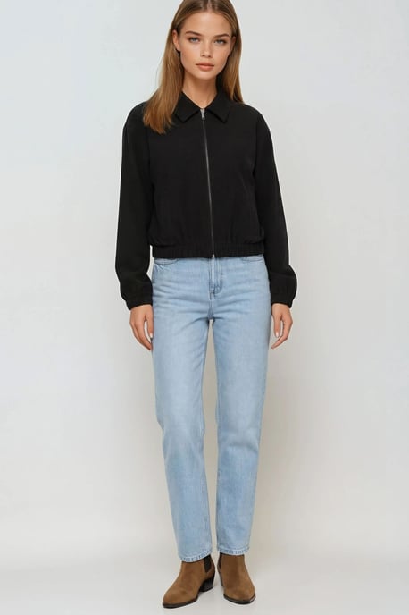 Lässig geschnittene Reißverschlussjacke mit Taschen - Image 3