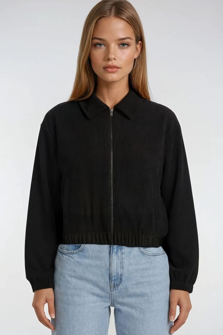 Lässig geschnittene Reißverschlussjacke mit Taschen - Image 4
