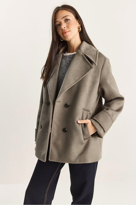 Oversized Mantel mit Taschen - Image 3