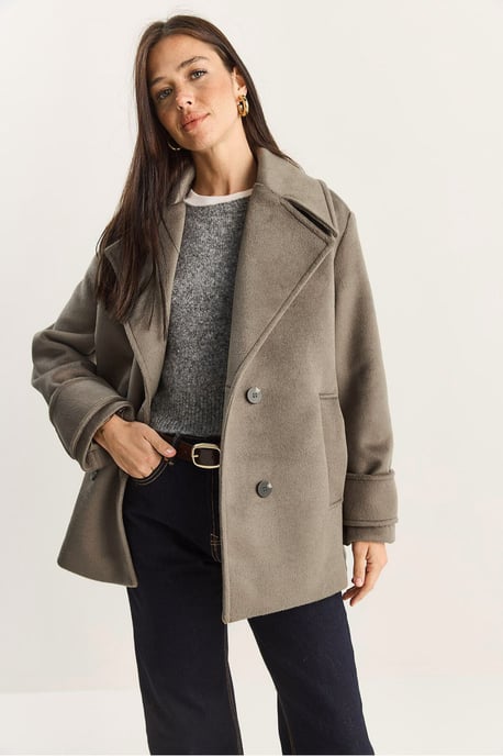 Oversized Mantel mit Taschen - Image 4