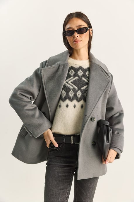 Übergroßer Mantel mit Taschen - Image 2