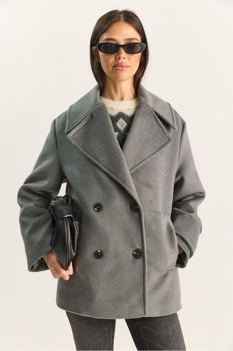 Übergroßer Mantel mit Taschen - Image 4