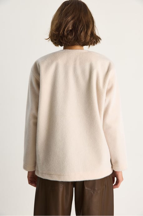 Strukturiertes Gabardine-Übergangsjacke mit Reverskragen - Image 6