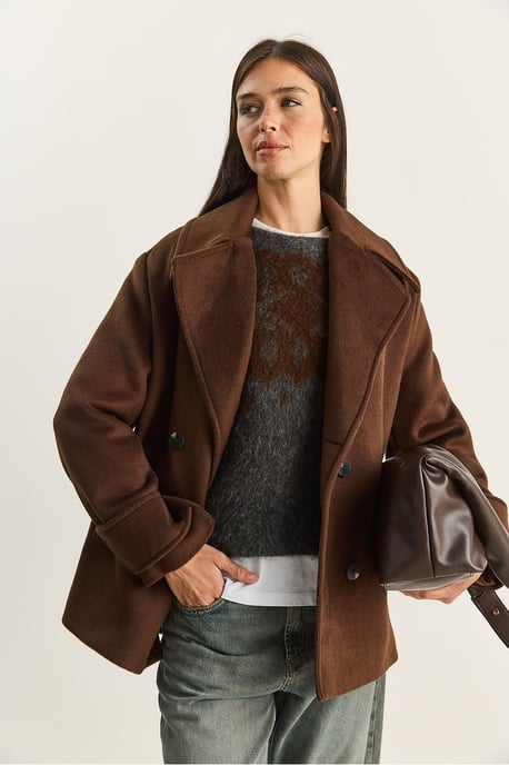 Oversized Mantel mit Taschen - Image 3