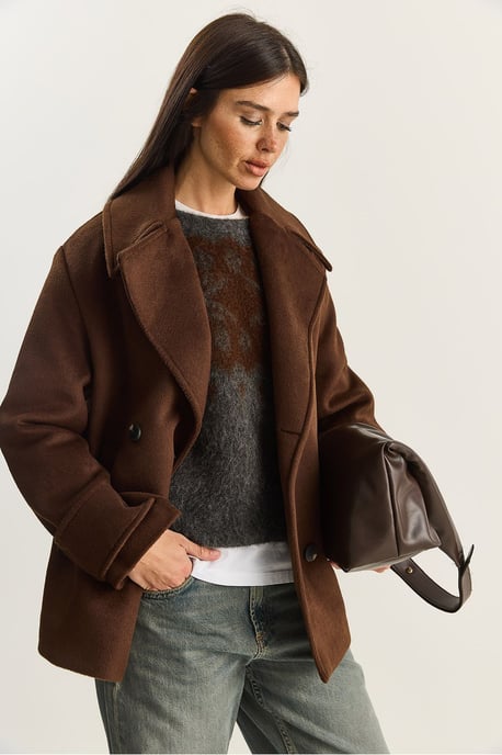 Oversized Mantel mit Taschen - Image 4