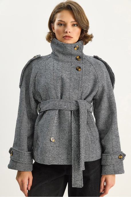 Lässige Passform Jacke mit Knopfverschluss - Image 1
