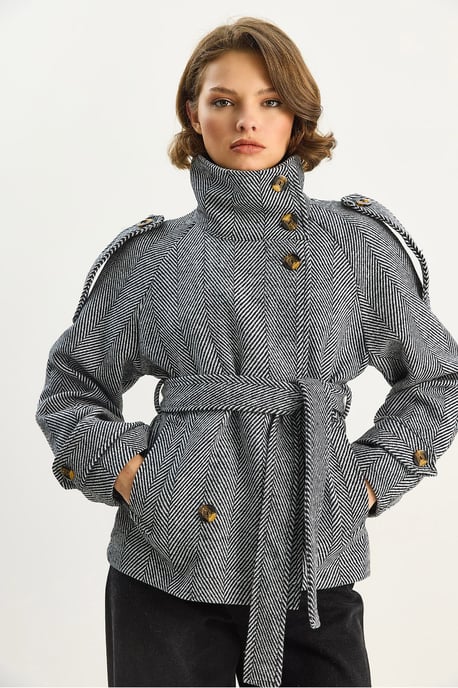 Lässige Passform Jacke mit Knopfverschluss - Image 2
