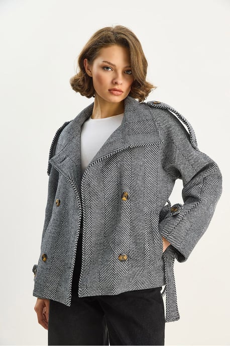 Lässige Passform Jacke mit Knopfverschluss - Image 5