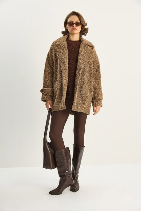 Oversized Strukturierte Jacke - Image 2