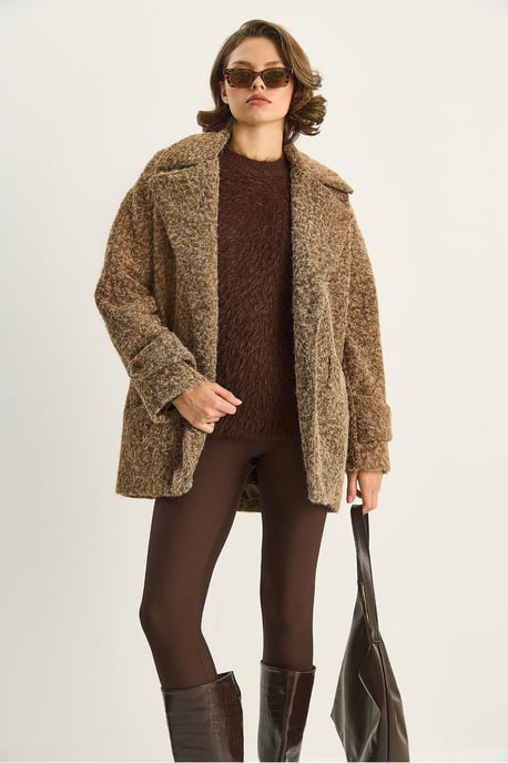 Oversized Strukturierte Jacke - Image 3