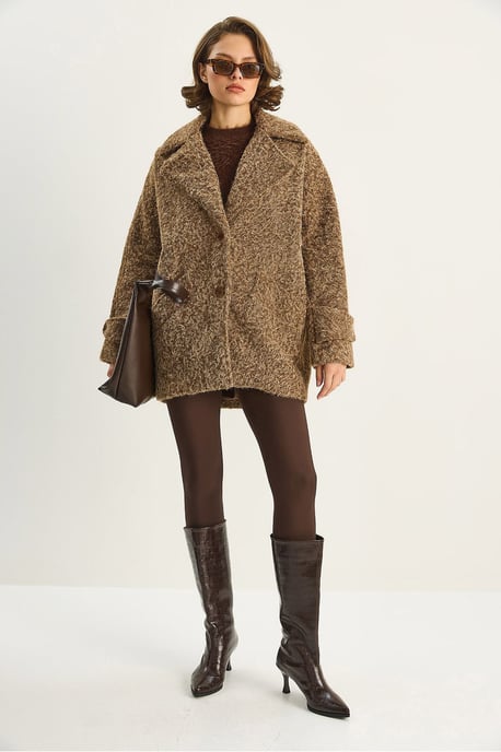 Oversized Strukturierte Jacke - Image 4