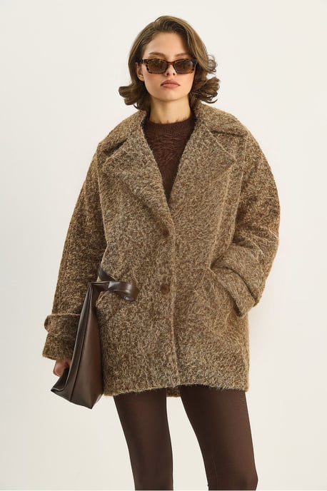Oversized Strukturierte Jacke - Image 5