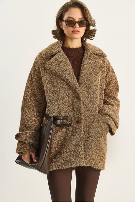 Oversized Strukturierte Jacke - Image 6