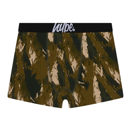 3er-Pack Jungen Boxershorts Schwarz, Oliv & Allover-Print Weiche Atmungsaktive Unterwäsche - Image 3