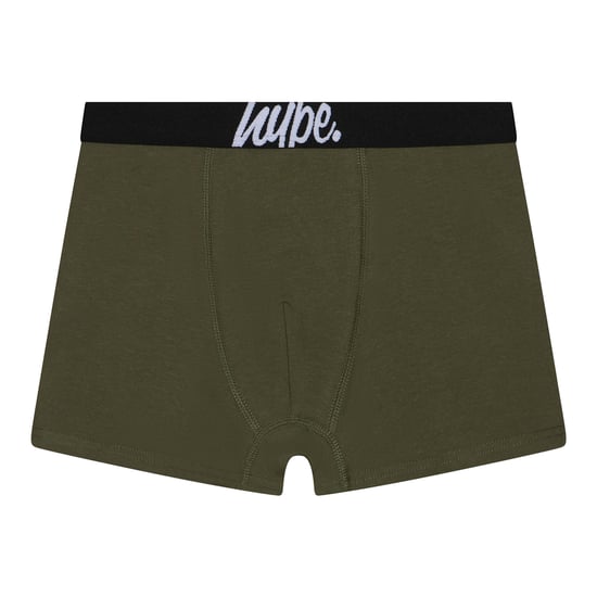 3er-Pack Jungen Boxershorts Schwarz, Oliv & Allover-Print Weiche Atmungsaktive Unterwäsche - Image 4
