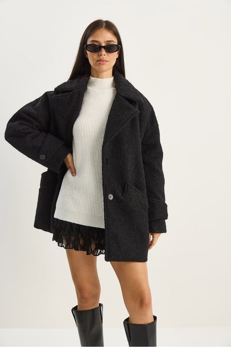 Oversized Strukturierte Jacke - Image 3