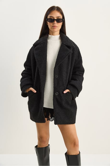 Oversized Strukturierte Jacke - Image 4