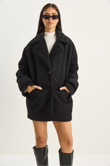 Oversized Strukturierte Jacke - Image 5