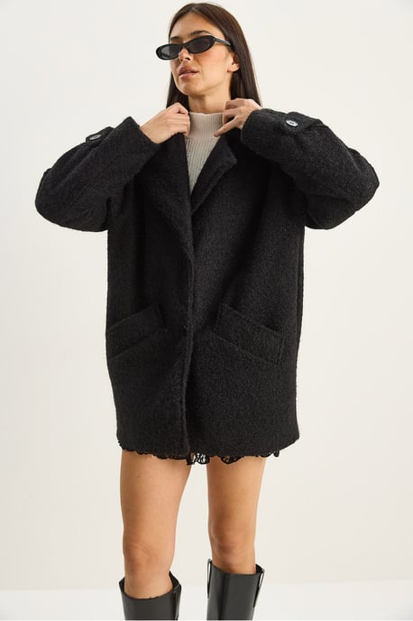 Oversized Strukturierte Jacke - Image 6