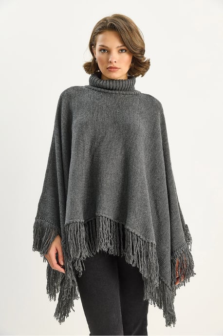 Rollkragen-Poncho - Image 2