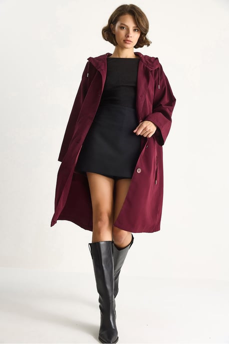 Oversized Midi-Trenchcoat mit Schalkragen - Image 2