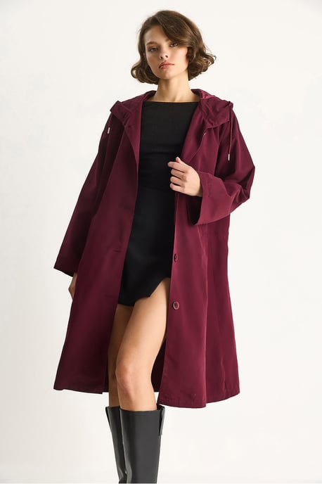 Oversized Midi-Trenchcoat mit Schalkragen - Image 3