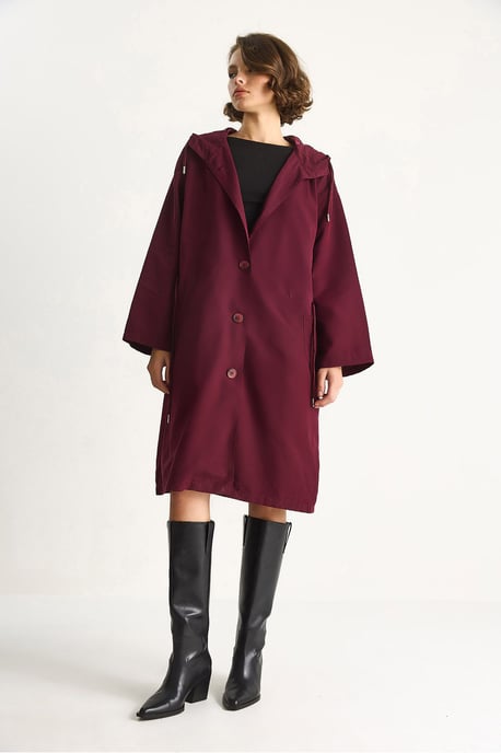 Oversized Midi-Trenchcoat mit Schalkragen - Image 4