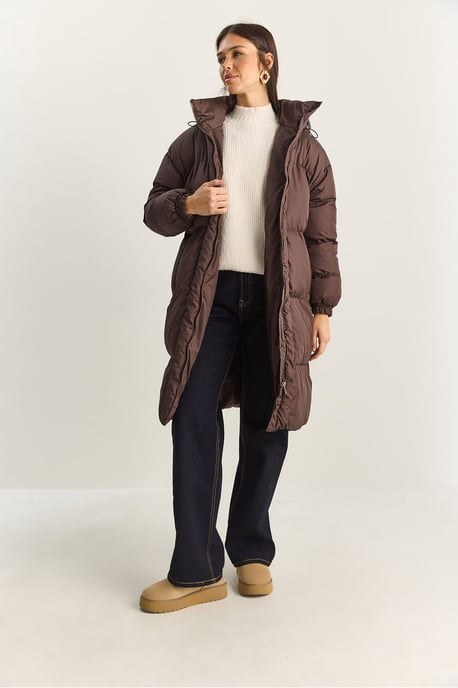Kapuzenschlafjacke mit langen Ärmeln und Taschen - Image 2