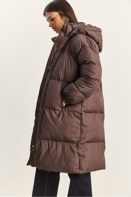 Kapuzenschlafjacke mit langen Ärmeln und Taschen - Image 3
