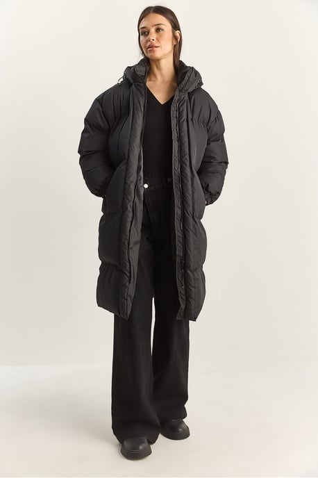 Kapuzensweatjacke mit langen Ärmeln und Taschen - Image 3
