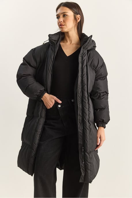 Kapuzensweatjacke mit langen Ärmeln und Taschen - Image 5