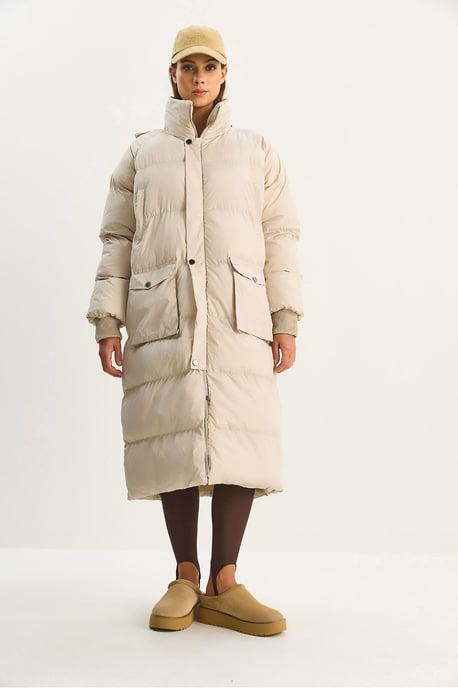 Oversized Langer Puffer-Mantel - Image 3