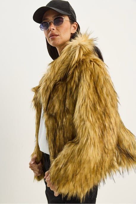 Oversize Kunstfelljacke - Image 5