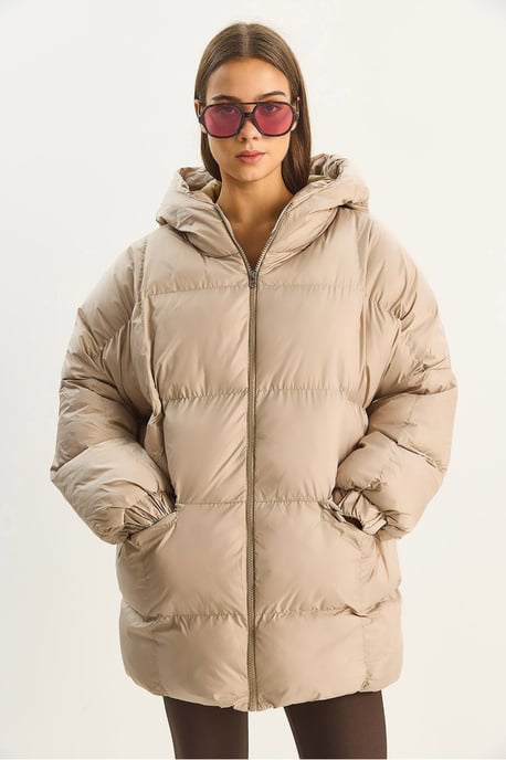 Kapuze Oversized Dicke Pufferjacke - Image 6