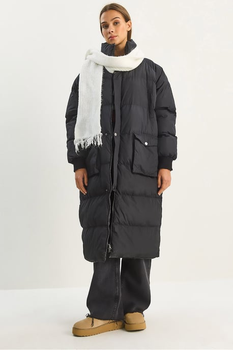 Oversize Langer Puffer-Mantel - Image 1