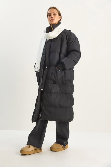 Oversize Langer Puffer-Mantel - Image 2