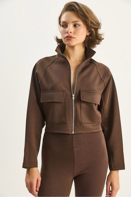 Gekürzte Jacke mit Taschen - Image 2