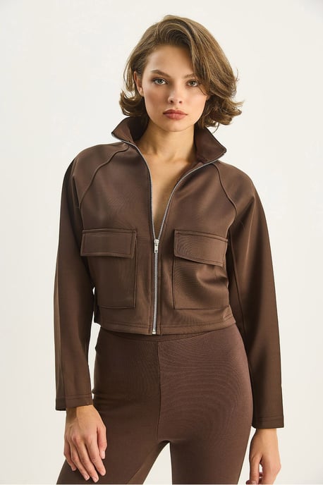 Gekürzte Jacke mit Taschen - Image 3
