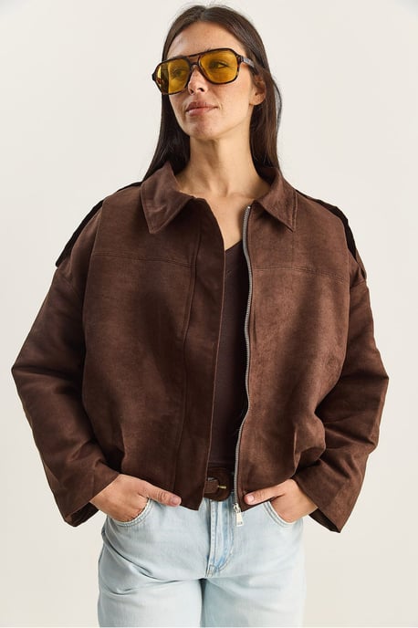 Oversized Kunstlederjacke - Image 3