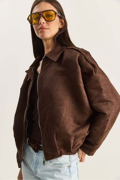 Oversized Kunstlederjacke - Image 5